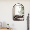 Miroir HUB Arche Bord Caoutchouc Noir 61 x 91 cm Umbra