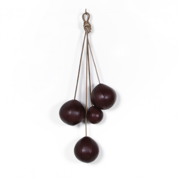 Leather Clothes Rack Burgundy Eno Studio