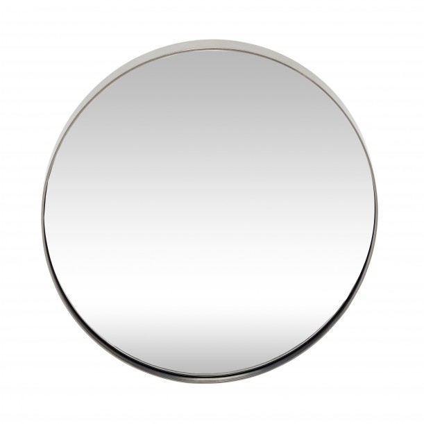 Miroir Mural Rond Cadre en Metal Diamètre 40 cm Hübsch