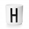 Cup Blanche Alphabet A-Z Design Letters