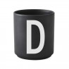 Cup Noir Alphabet A-Z Design Letters