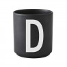 Cup Black Alphabet A-Z Design Letters