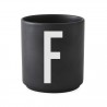 Cup Black Alphabet A-Z Design Letters