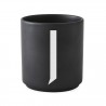 Cup Black Alphabet A-Z Design Letters