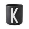 Cup Noir Alphabet A-Z Design Letters