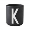 Cup Black Alphabet A-Z Design Letters