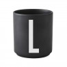 Cup Noir Alphabet A-Z Design Letters