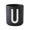 Cup Black Alphabet A-Z Design Letters