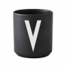 Cup Black Alphabet A-Z Design Letters