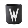 Cup Black Alphabet A-Z Design Letters