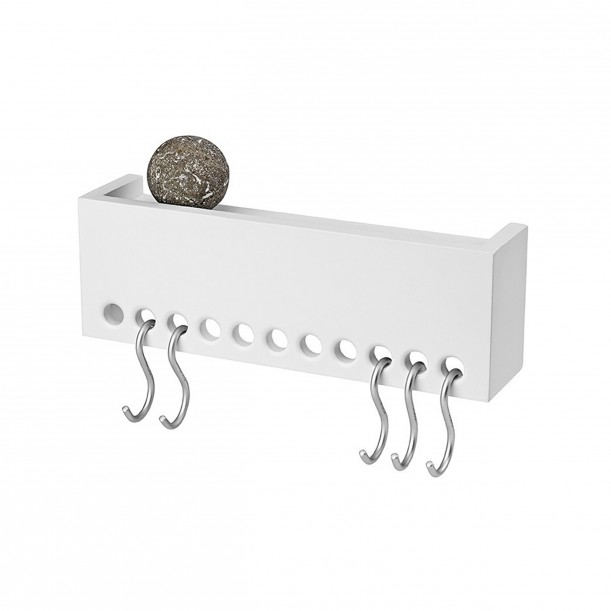 So Hooked Wall Rack Mini White Nomess Copenhagen