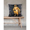 Coussin Velours Black Ape 50 x 50 cm