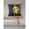 Velvet Cushion Black Ape 50 x 50 cm