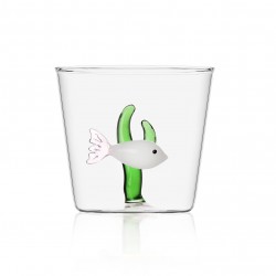 Verre Tumbler Poisson Blanc