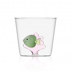 Verre Tumbler Poisson Vert