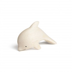 Wooden Dolphin Figurine