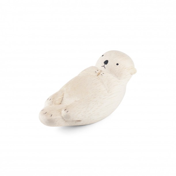 Figurine en Bois Loutre