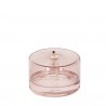Oil lamp Olie Small Glass Rose H 6,5 x Diam 10 cm Eno
