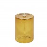 Lampe à huile Olie en Verre Ambre Medium H 10 x Diam 7,5 cm Eno