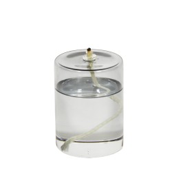 Oil lamp Olie Medium Glass Ambre H 10 x Diam 7,5 cm Eno