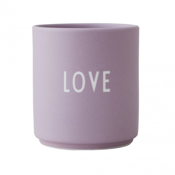 Mug Violet en Porcelaine Love