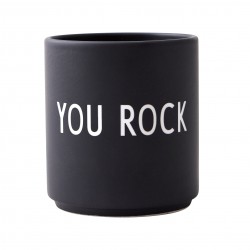 Mug Noir en Porcelaine You Rock
