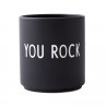 Mug Noir en Porcelaine You Rock