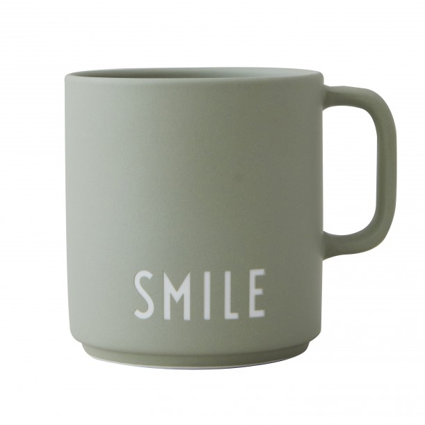 Mug Vert en Porcelaine Smile