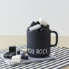 Mug Noir en Porcelaine You Rock