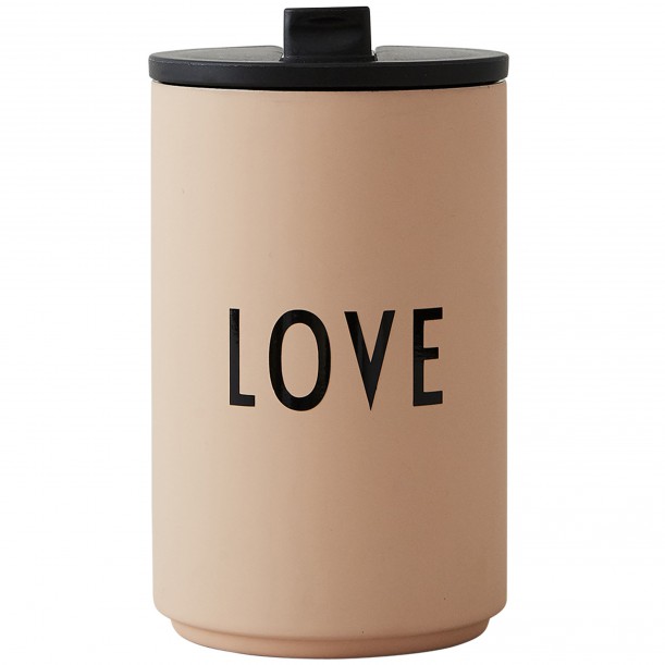 Thermos Cup Beige Love 0,35 Liter