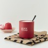 Mug Rouge en Porcelaine Kiss