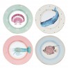 Set 4 Plates Marine Animals 20cm