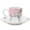 Set of 2 Coffee Cups and Saucer Zebra