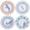 Set de 4 Assiettes en melamine 26 cm