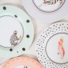 Set de 4 Assiettes en melamine 21 cm