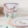 Set of 4 Melamine Bowls 15 cm