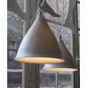 Large Cornette Pendant Lamp White Glazed Porcelain Tsé & Tsé