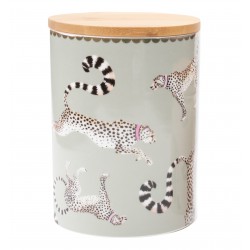 Cheetah Storage Jar 14 cm