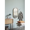 Miroir Mural Ovale Cadre en Bambou 95 x 48 cm