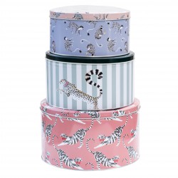 Set of 3 Round Tins