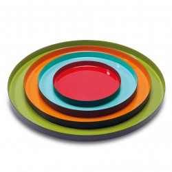 Lot de 4 Plateaux en Metal