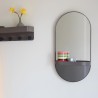 Wall-mounted Mirror with Shelf