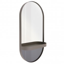 Wall-mounted Mirror with Shelf