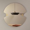 Verto Round Wall Mirror Black stained Diam 70 cm