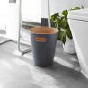 Waste Can Woodrow Black Wood Diam 23 X H 28 cm 7,5 L Umbra