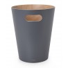 Waste Can Woodrow Black Wood Diam 23 X H 28 cm 7,5 L Umbra