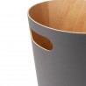 Waste Can Woodrow Black Wood Diam 23 X H 28 cm 7,5 L Umbra