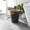 Waste Can Woodrow Black Wood Diam 23 X H 28 cm 7,5 L Umbra