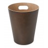 Waste Can Woodrow Black Wood Diam 23 X H 28 cm 7,5 L Umbra