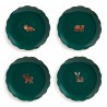 Lot de 4 Assiettes Animaux de la Forêt